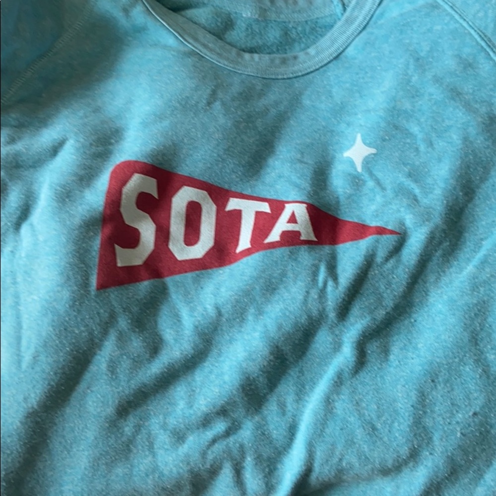 Women's Blue Sweatshirt - Picture 6 of 6
